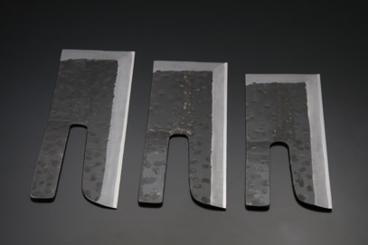左藤蔵 そば切包丁 黒打ち(千鳥) 共柄 330mm
