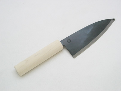 左藤蔵 玉付ウス出刃 木柄 5寸(150mm) 青紙2号