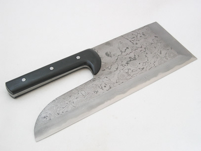 左藤蔵 そば切包丁 背厚積層鋼(15層) 直柄 330mm