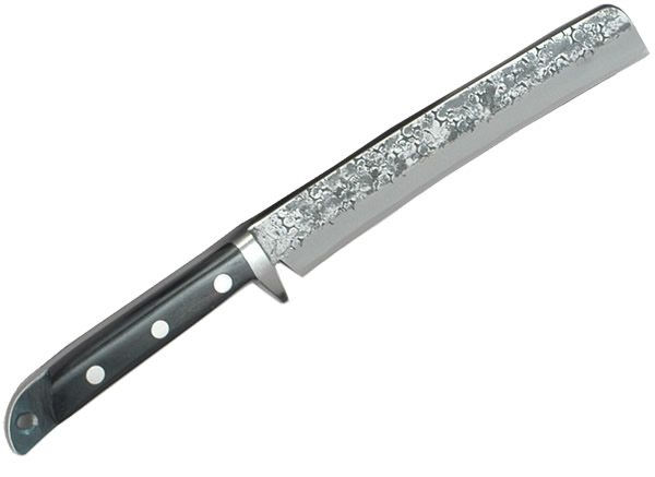 竹割鉈 両刃 鍔付 木鞘入 180mm