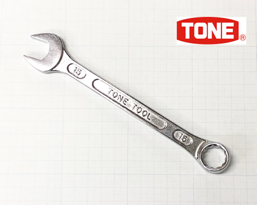 〈TONE〉トネ コンビネーションスパナ 15mm MS-15